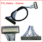 31pins TTL Cable for LCD Panel DF9-31