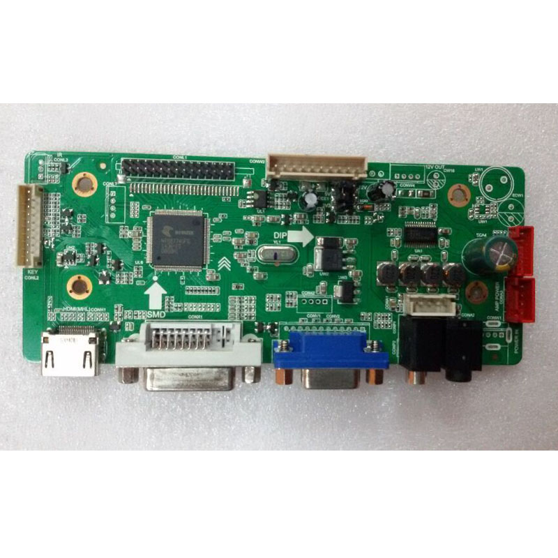 HDMI/VGA/DVI/Audio LCD Driver Board Model LM.NT774.A Support Max 1920X1080