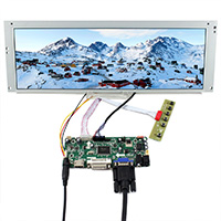 HDMI VGA DVI LCD controller board with 14.9inch 1280x390 LTA149B780F LCD screen